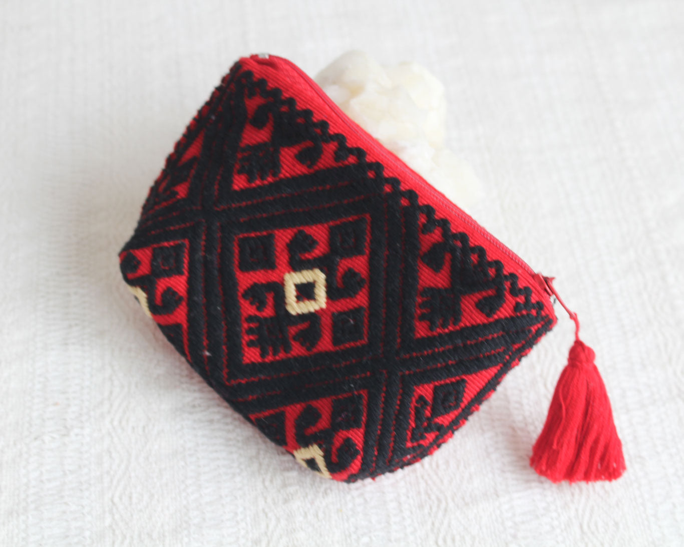 Monedero Sapo Negro Rojo