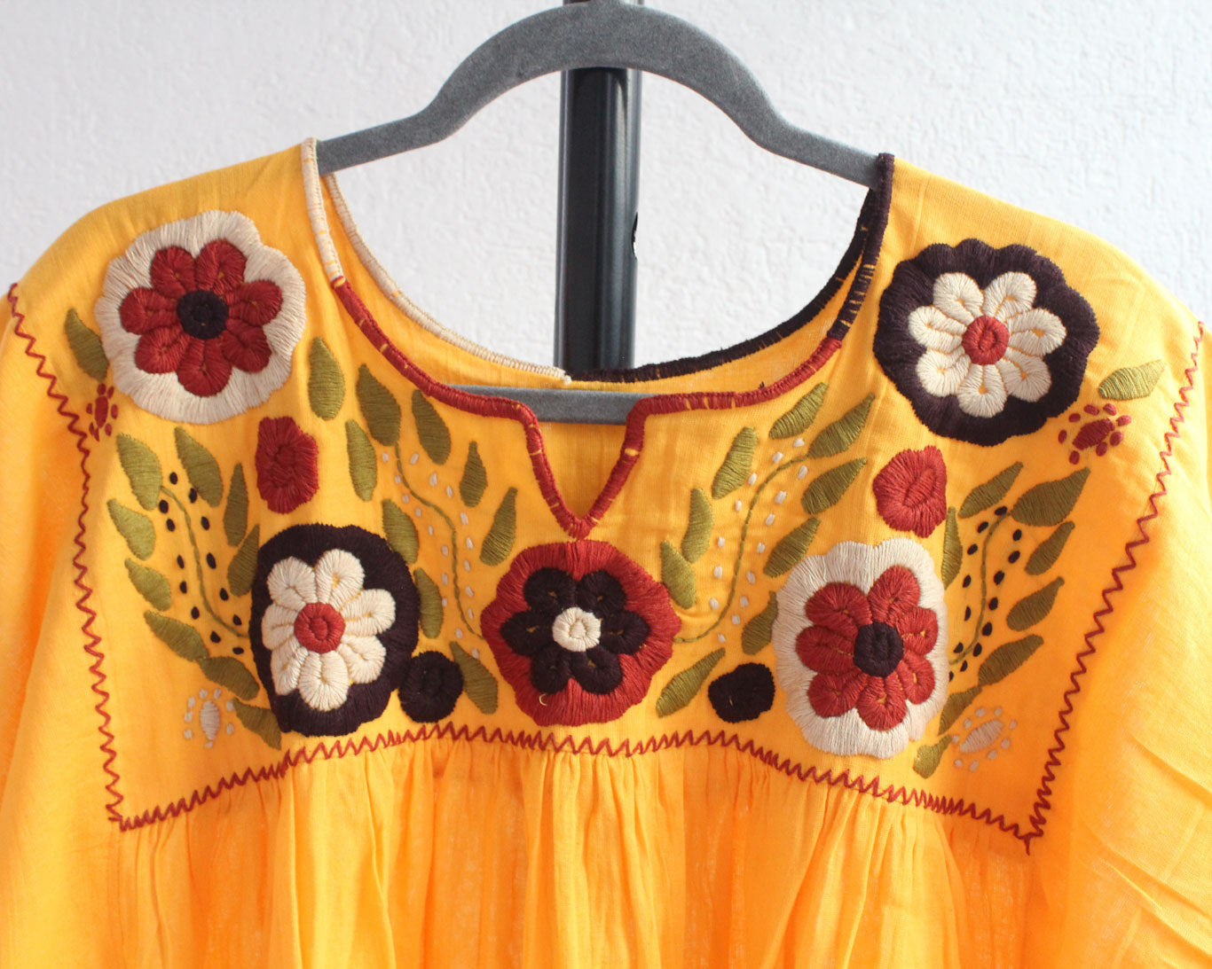 Blusa Mary Flores Amarillo XXL