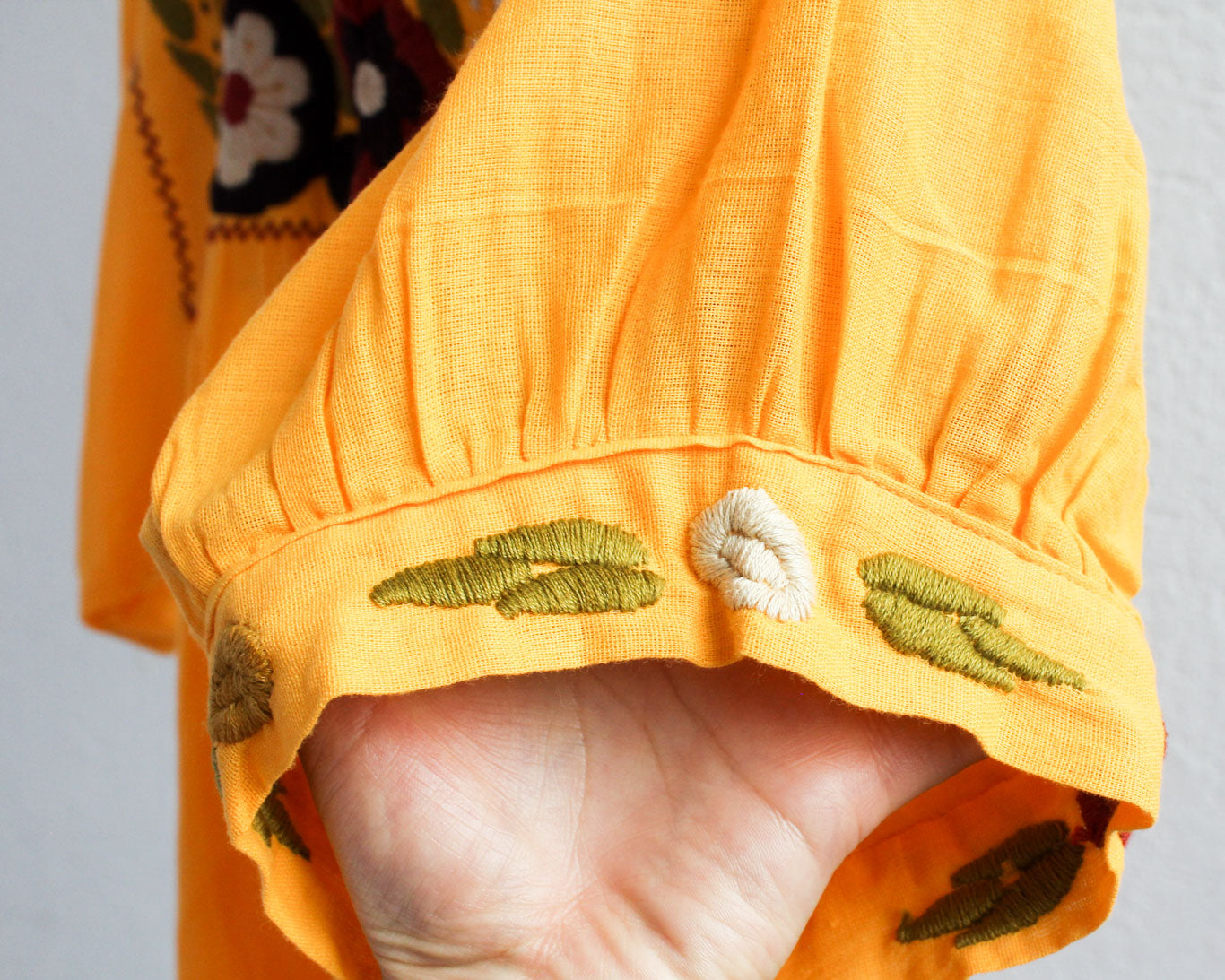 Blusa Mary Flores Amarillo XXL