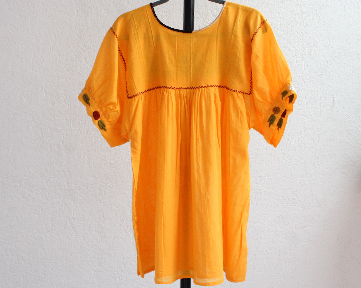 Blusa Mary Flores Amarillo XXL