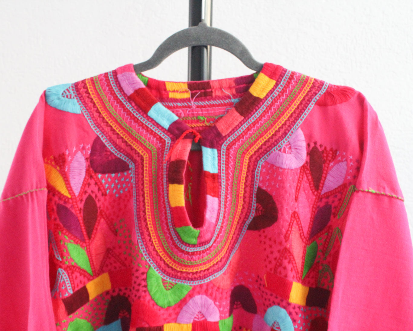 Blusa Milpa Rosa Mx Azul Verde L - XL