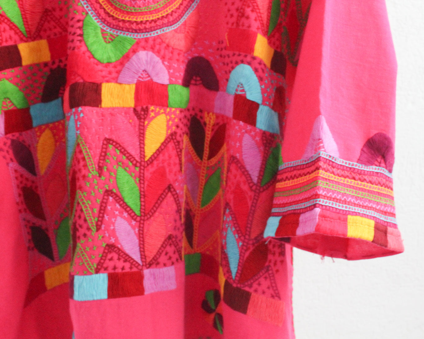 Blusa Milpa Rosa Mx Azul Verde L - XL