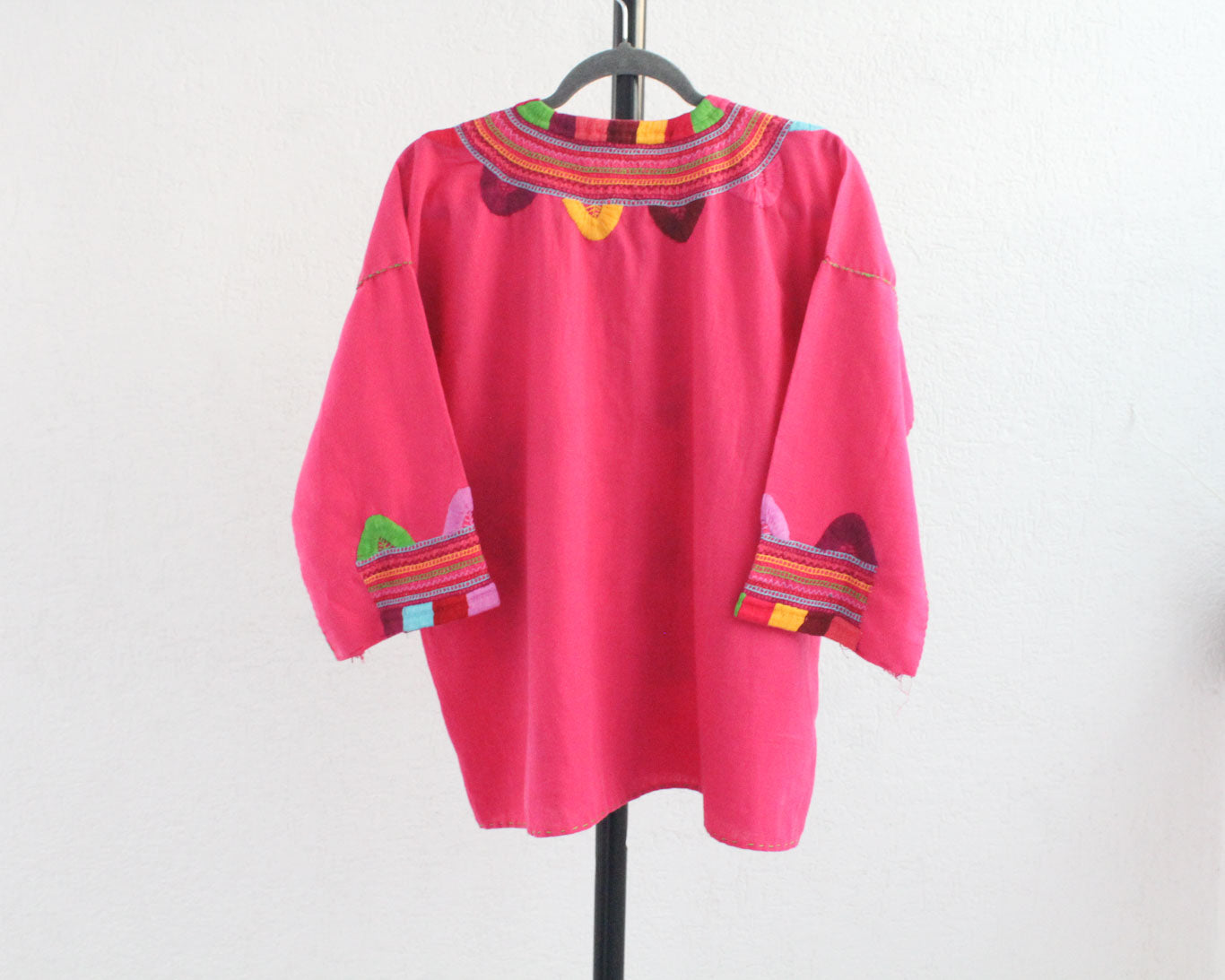 Blusa Milpa Rosa Mx Azul Verde L - XL