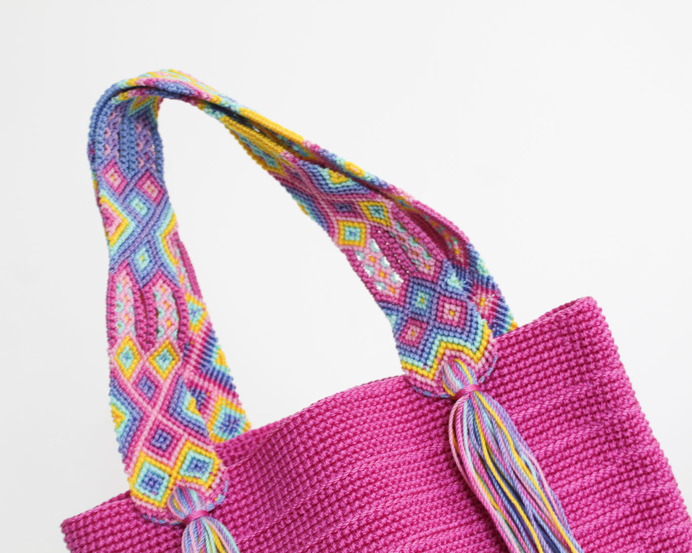 Bolso de mano Rosa Lila Azul