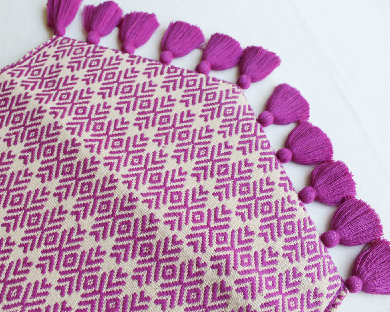Clutch Artesanal Flores Lila Beige