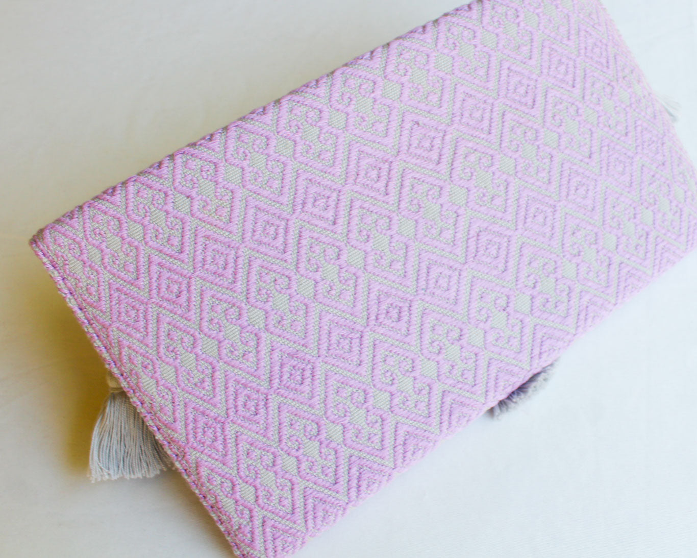 Clutch Artesanal Rizado Lila