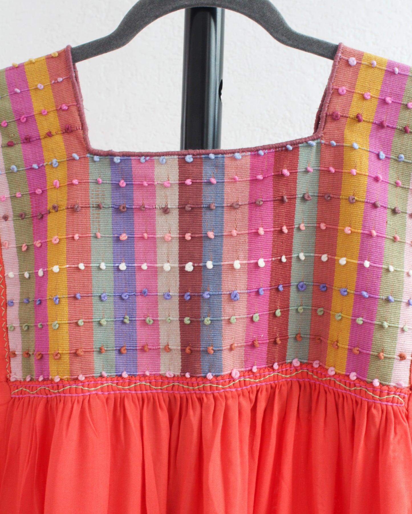 Vestido Nuditos 3/4 Manga Naranja
