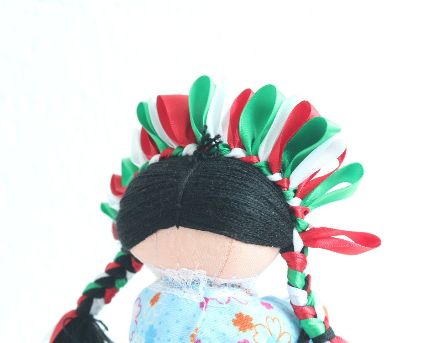 Muñeca Lelé Grande Rojo Blanco Verde