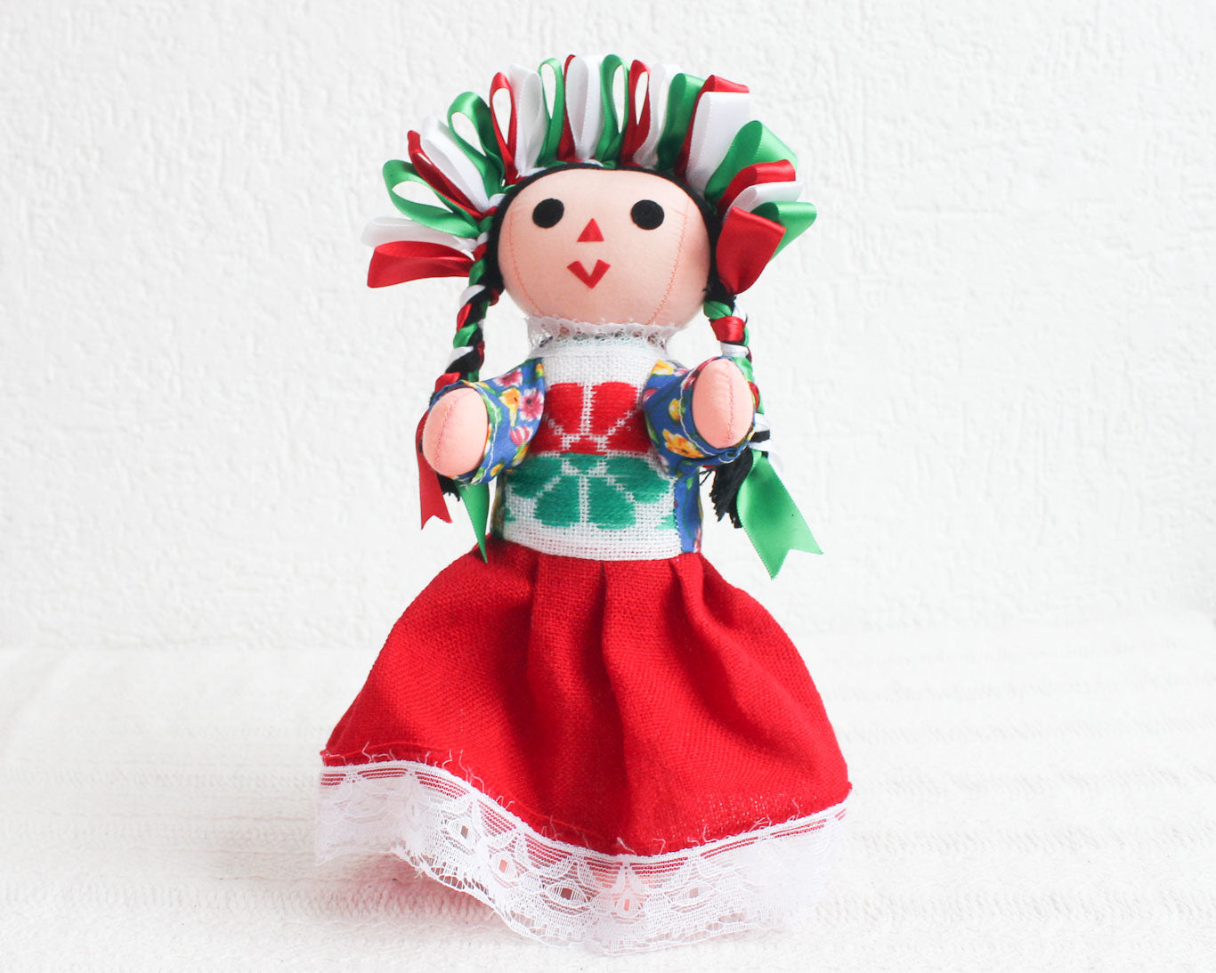 Muñeca Lelé Grande Rojo Blanco
