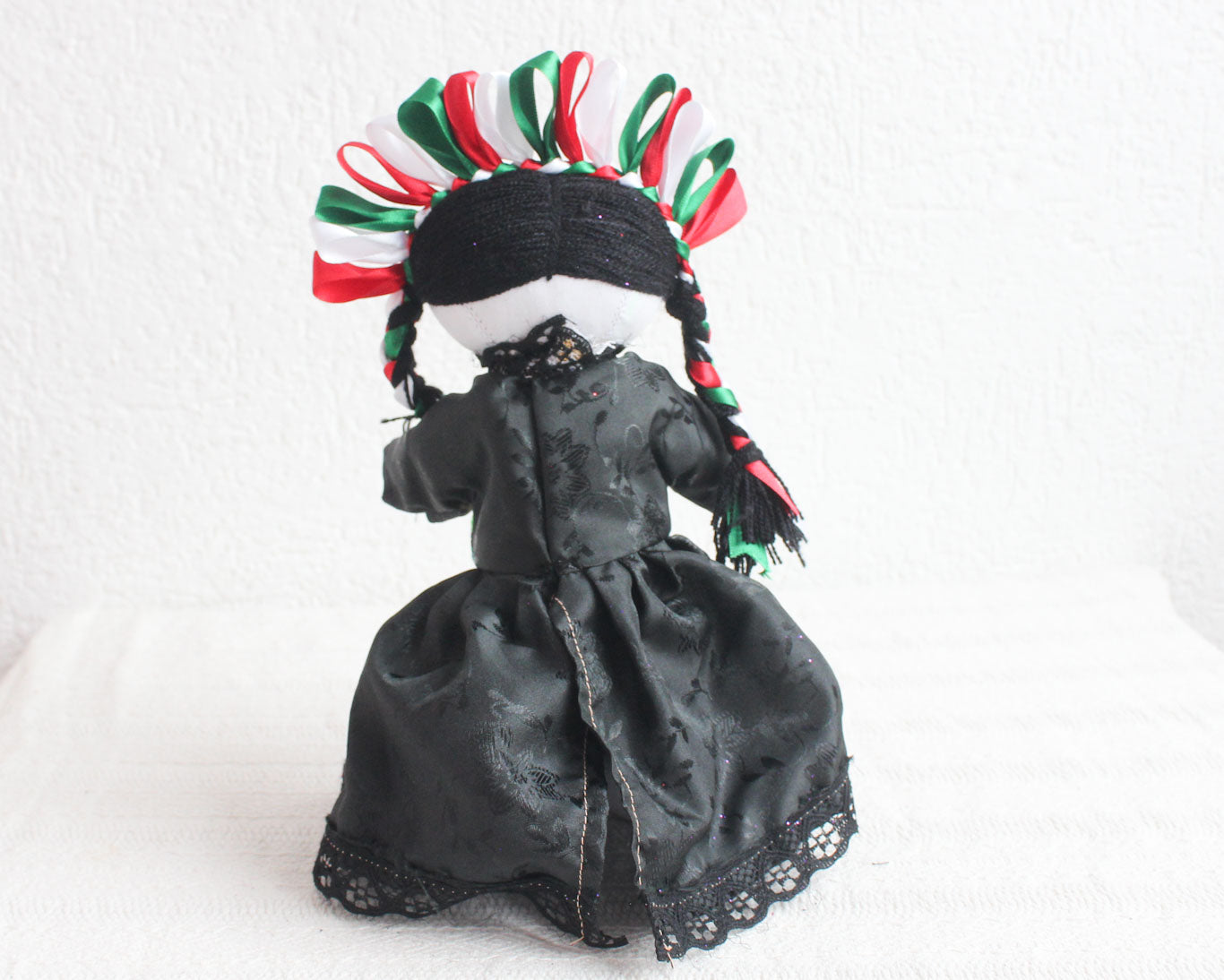 Muñeca Lelé Catrina Verde Blanco y Rojo