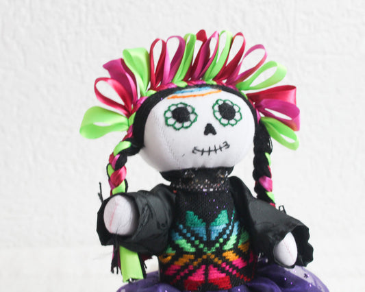 Muñeca Lelé Catrina Verde Rosa