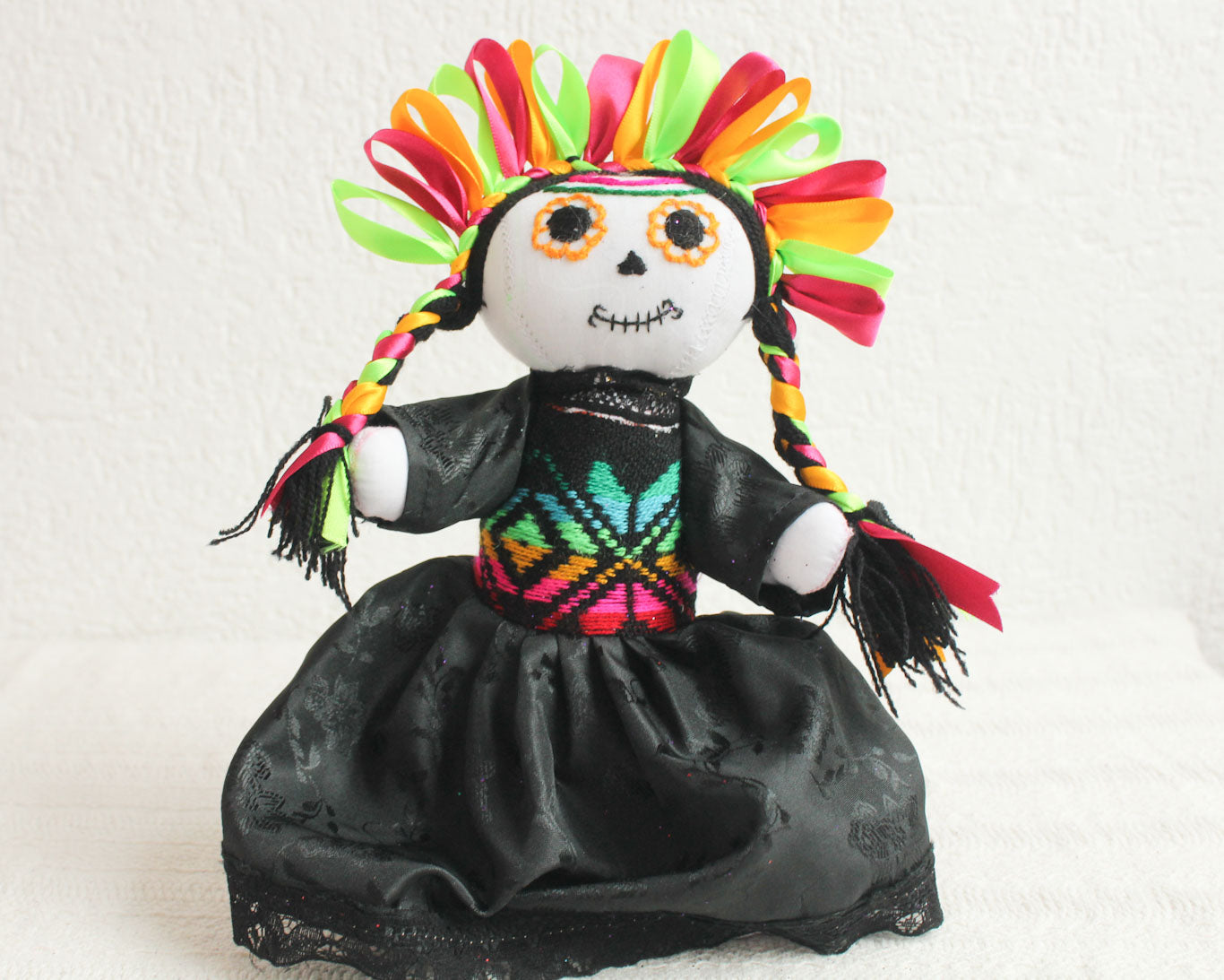 Muñeca Lelé Catrina Amarillo Verde Rosa