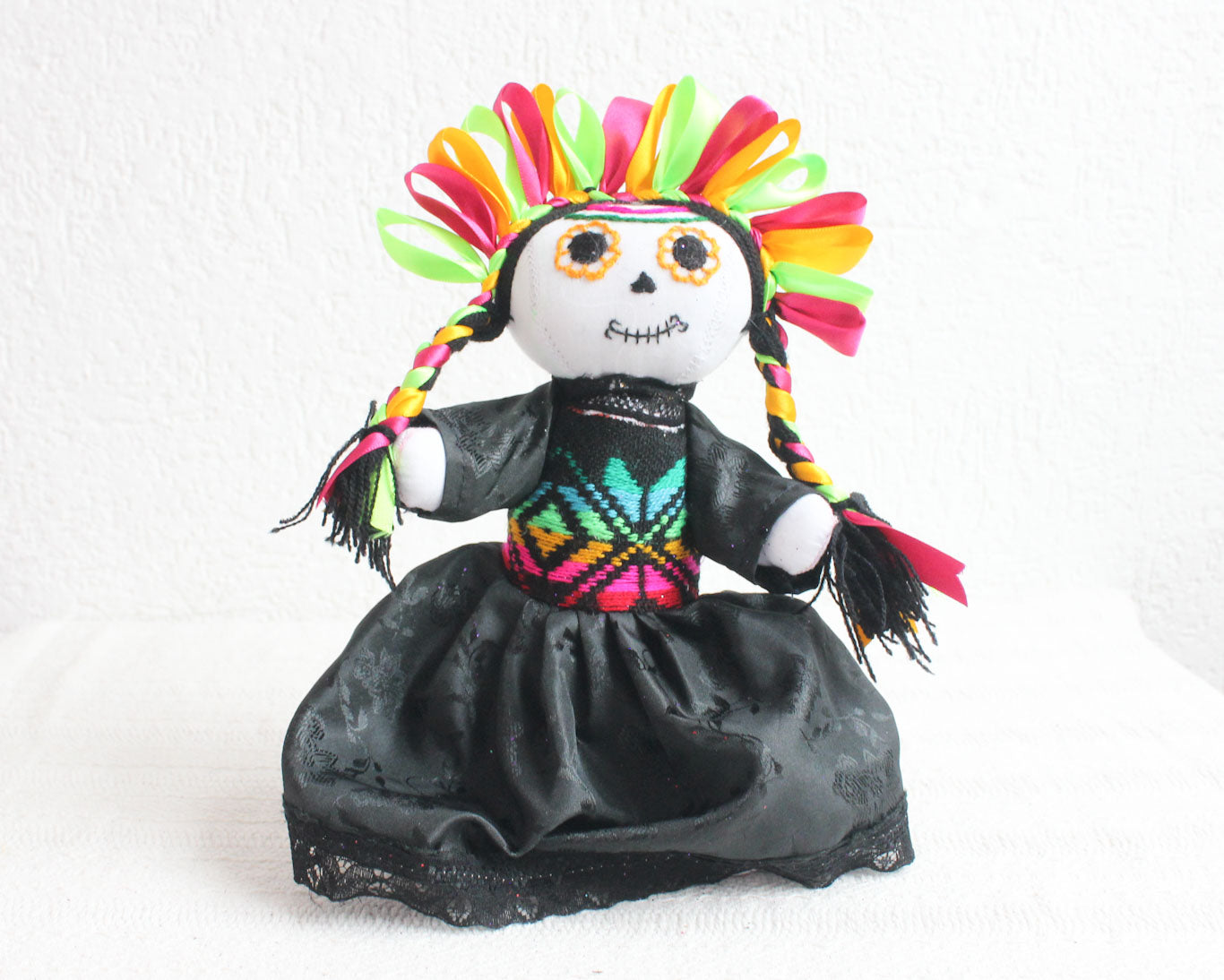 Muñeca Lelé Catrina Amarillo Verde Rosa