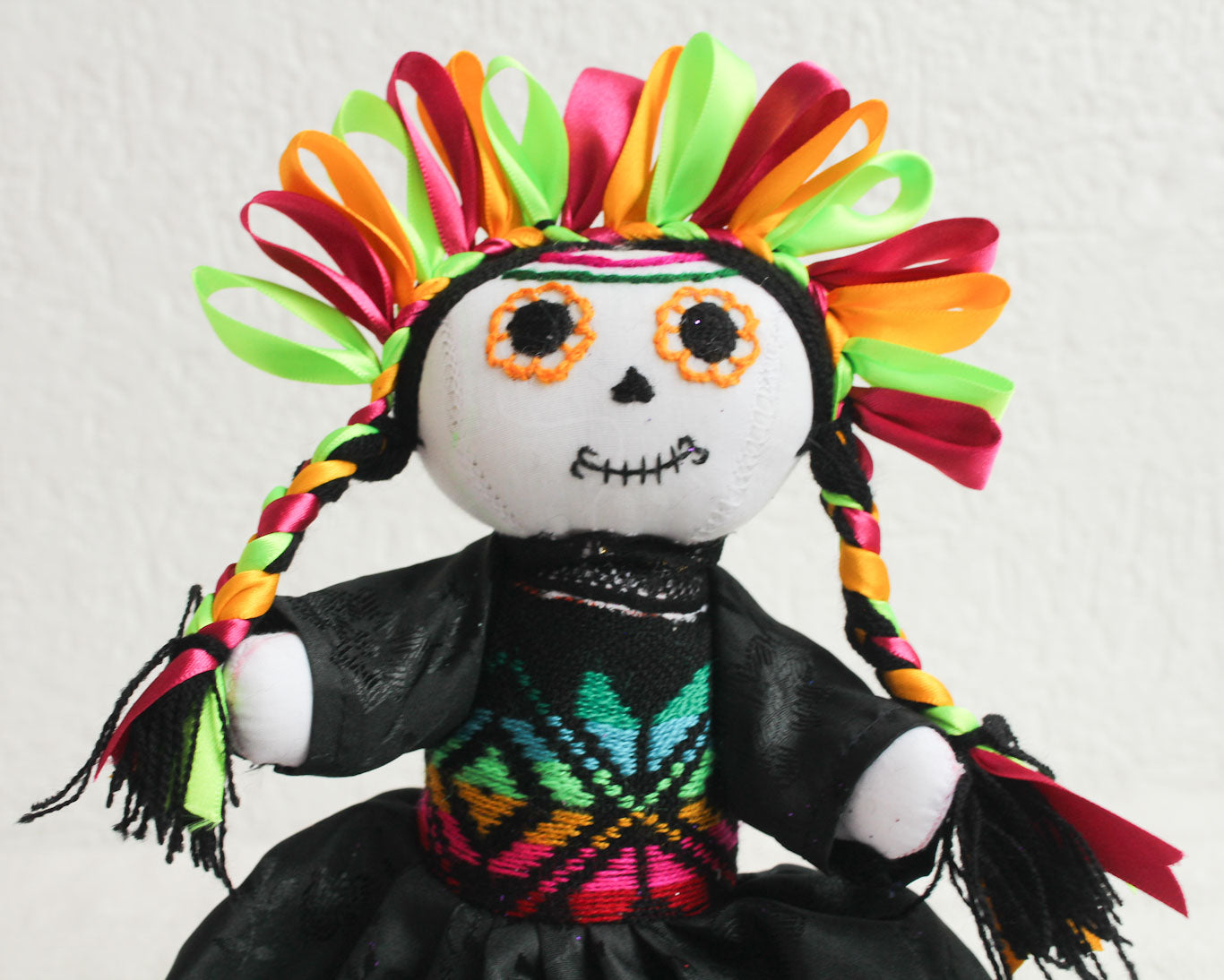 Muñeca Lelé Catrina Amarillo Verde Rosa