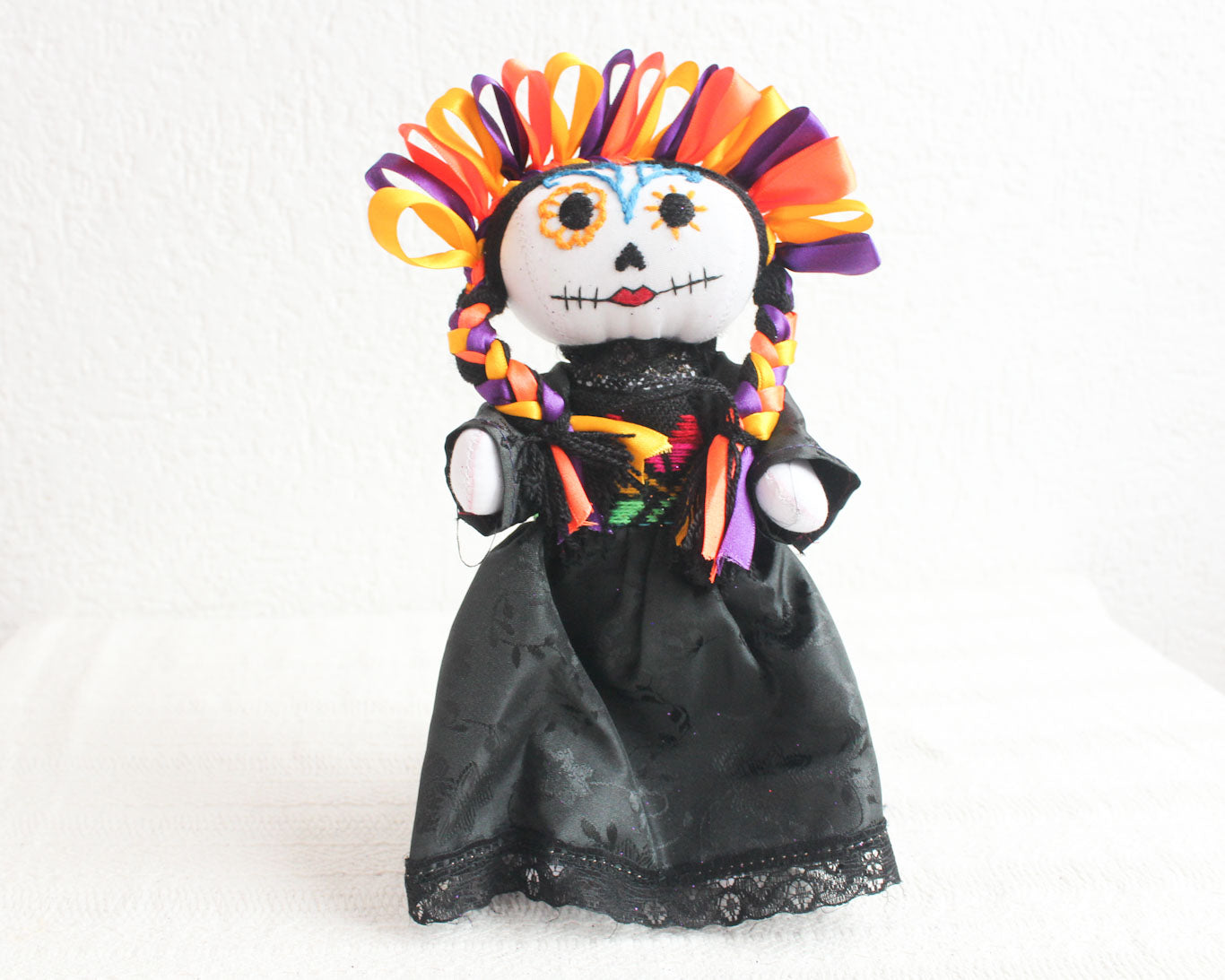 Muñeca Lelé Catrina Amarillo Naranja Morado