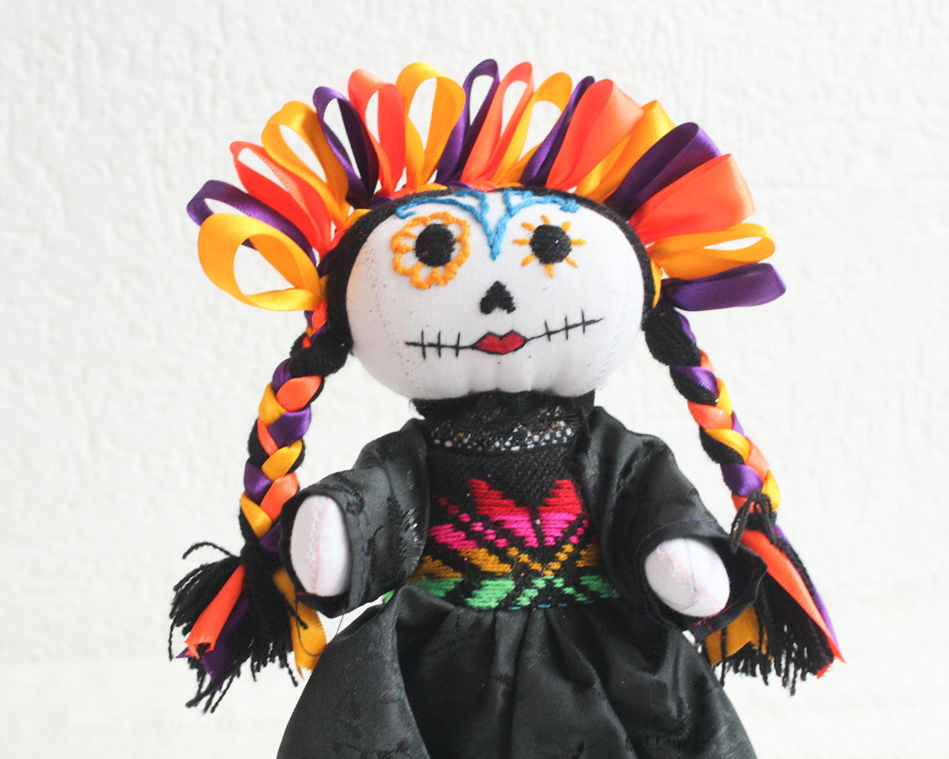 Muñeca Lelé Catrina Amarillo Naranja Morado