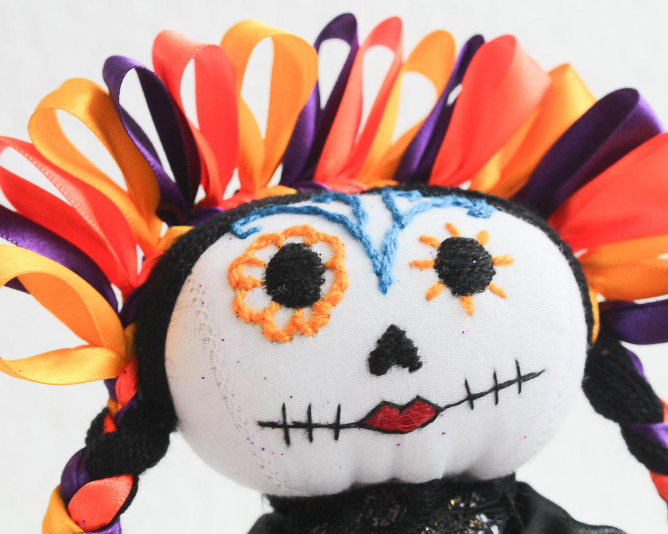 Muñeca Lelé Catrina Amarillo Naranja Morado