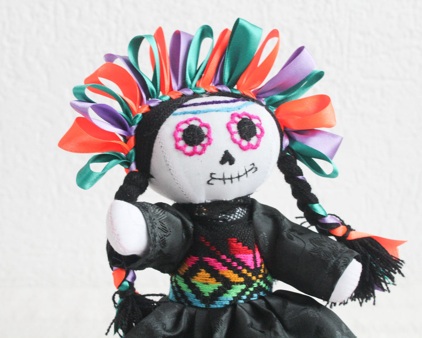 Muñeca Lelé Catrina Lila Naranja Verde