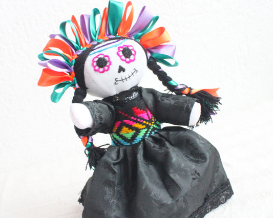 Muñeca Lelé Catrina Lila Naranja Verde