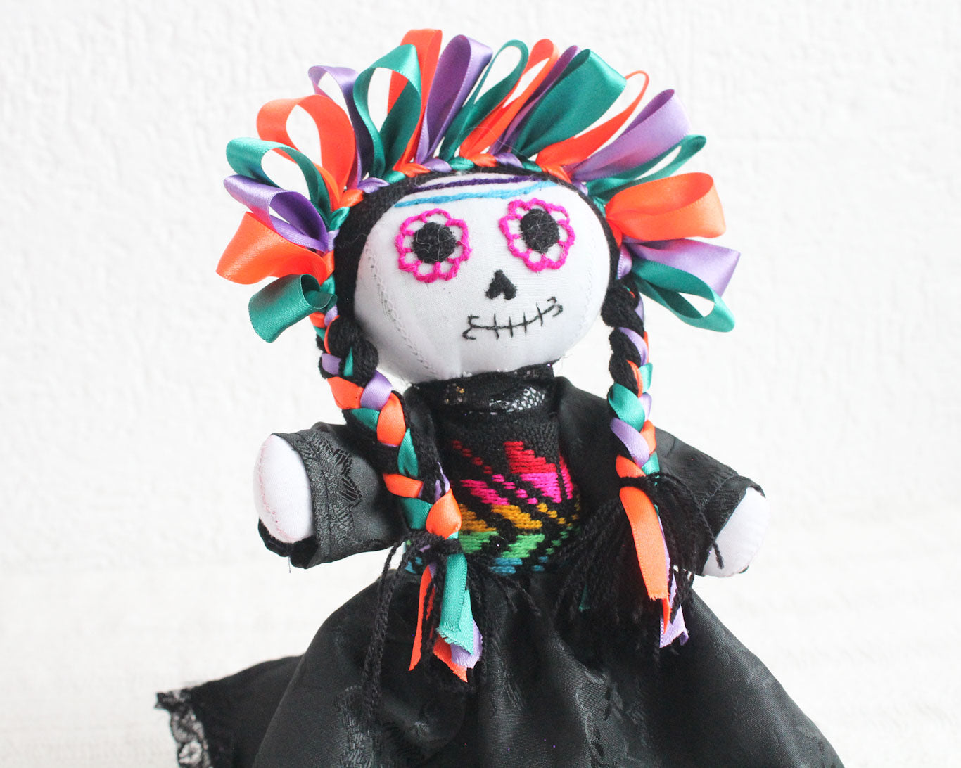 Muñeca Lelé Catrina Lila Naranja Verde