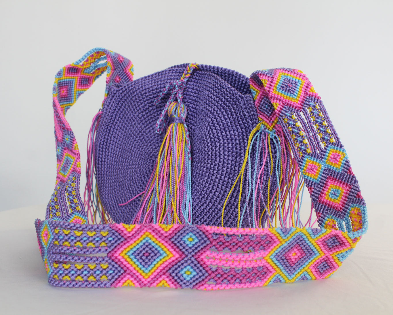 Bolso Redondo Lila Colores pastel