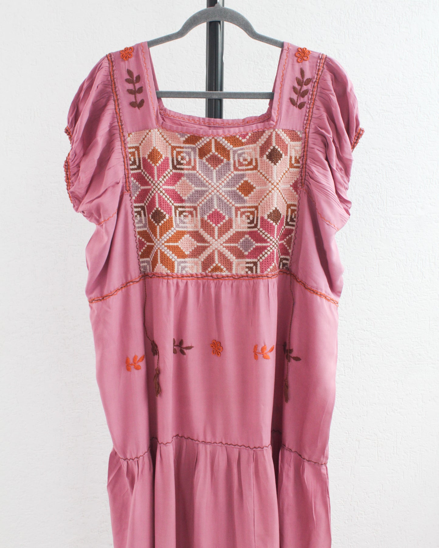 Vestido Julia Flores Rosa L / XL