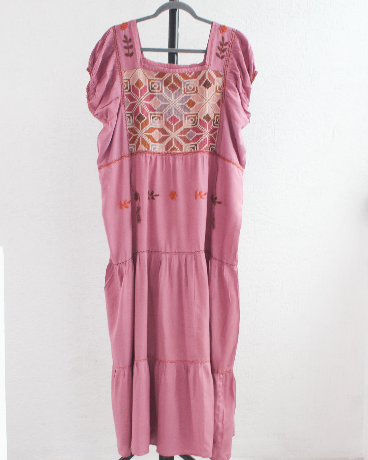 Vestido Julia Flores Rosa L / XL
