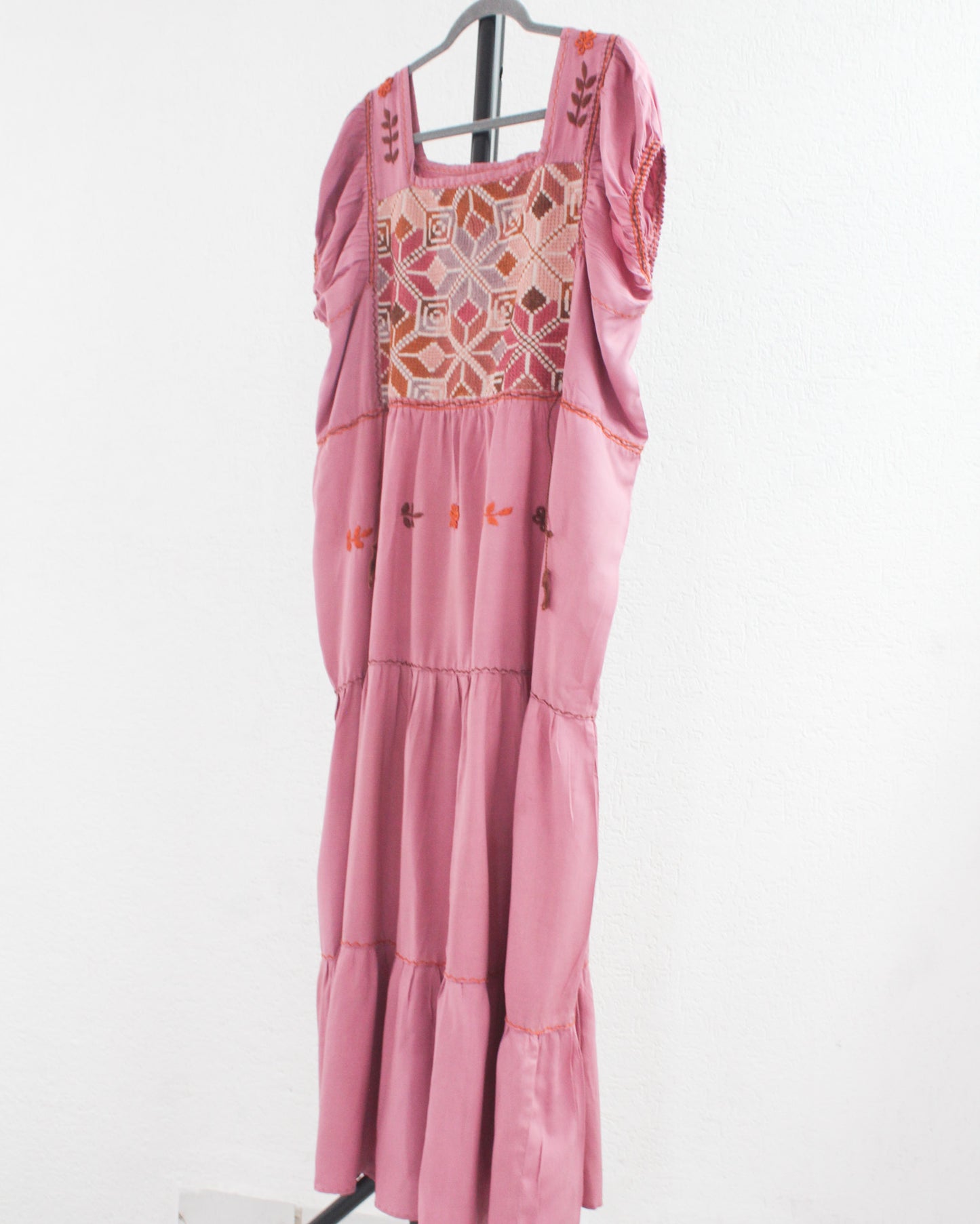 Vestido Julia Flores Rosa L / XL