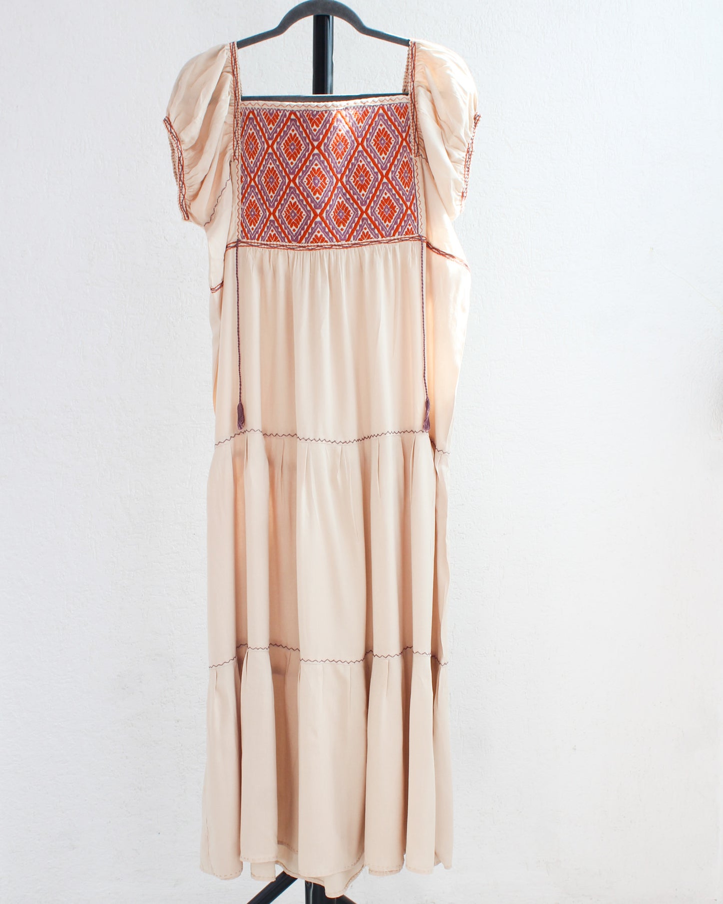 Vestido Gloria Beige Lila Naranja L - XL