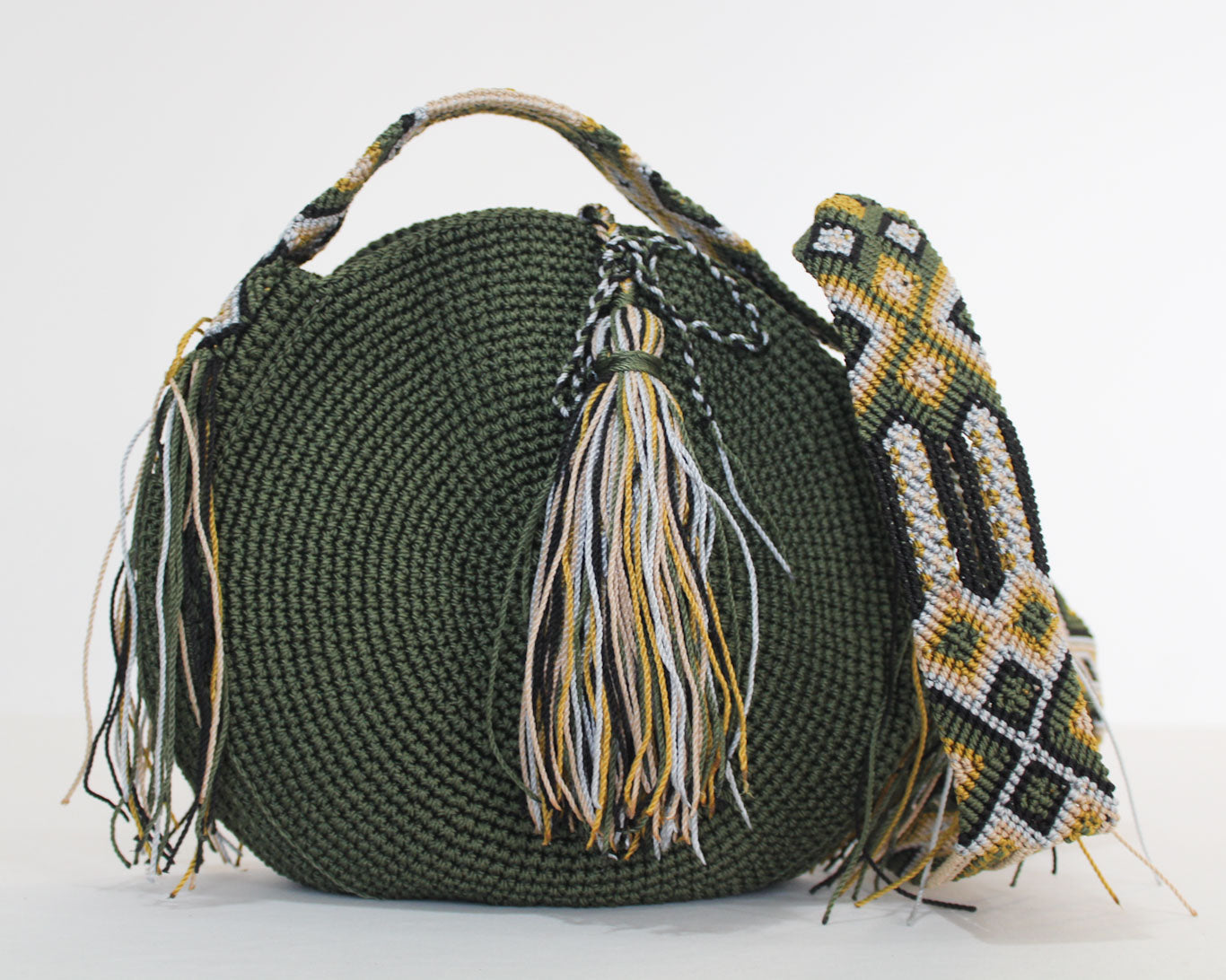 Bolso Redondo Verde Colores