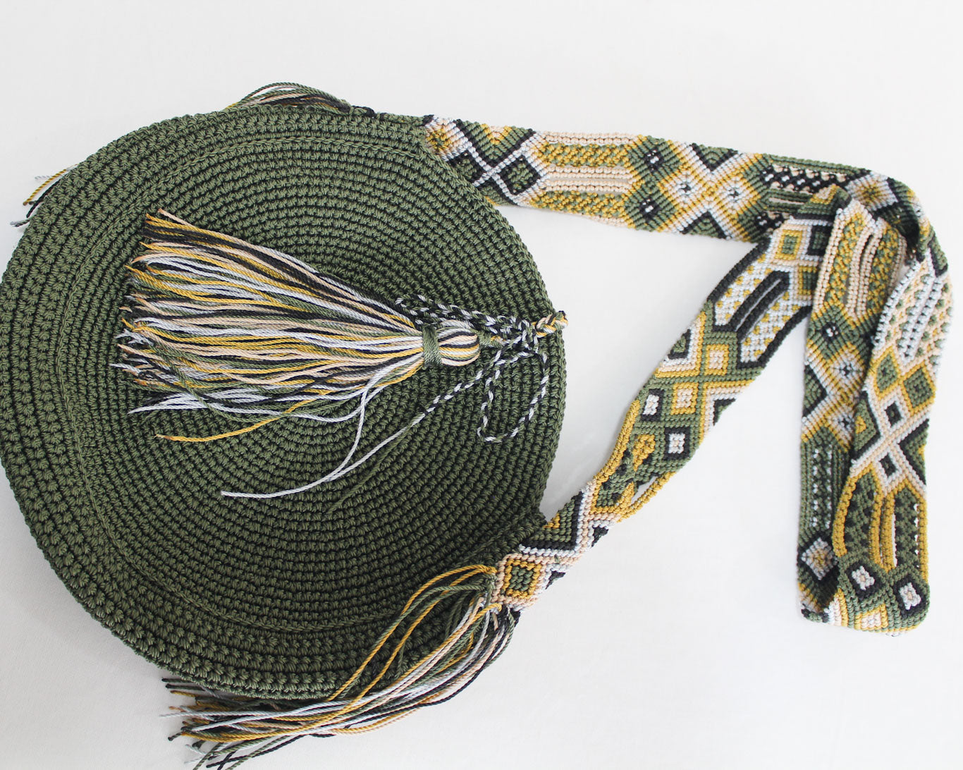 Bolso Redondo Verde Colores