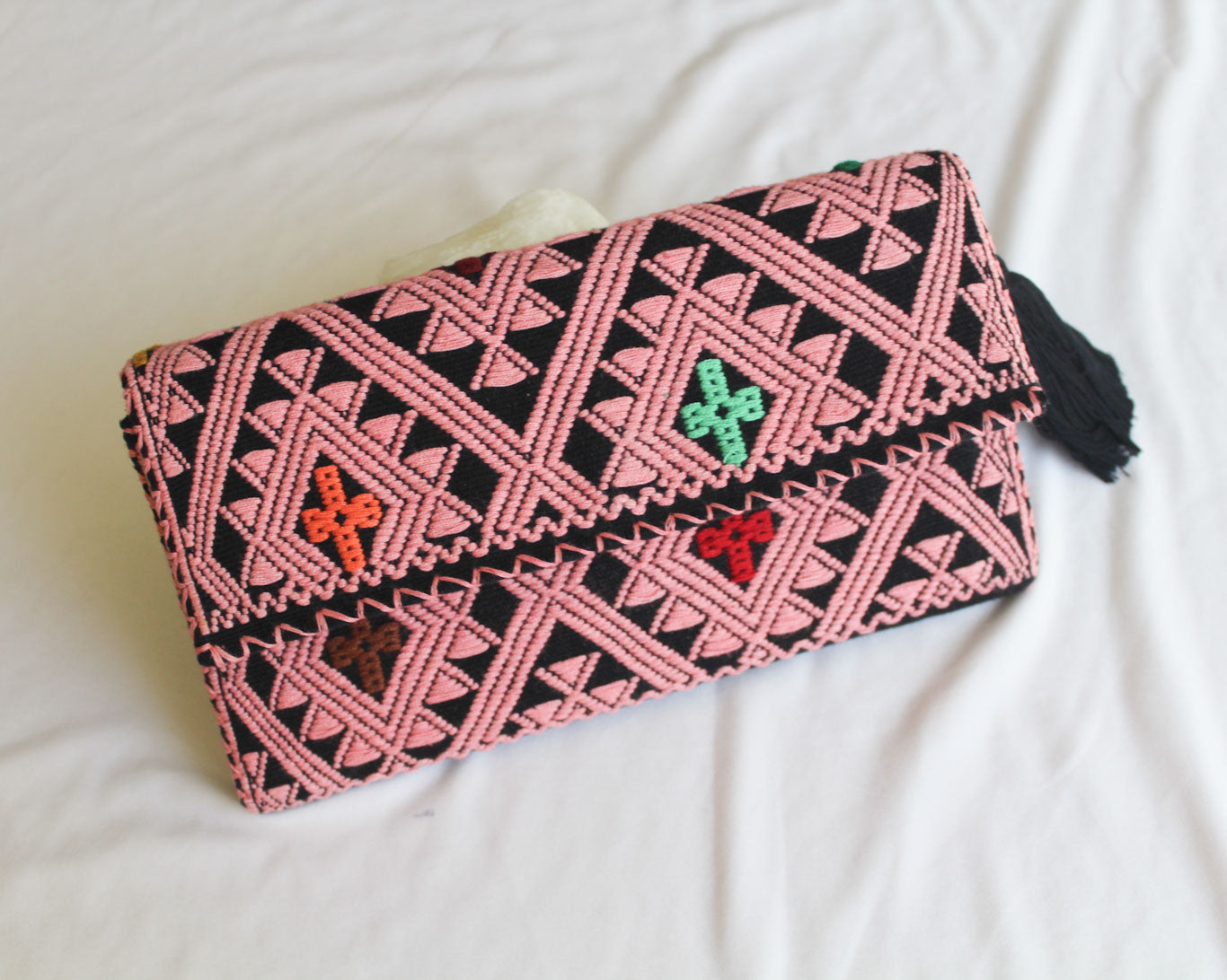 Cartera Grande Estrellas Diamante Rosa