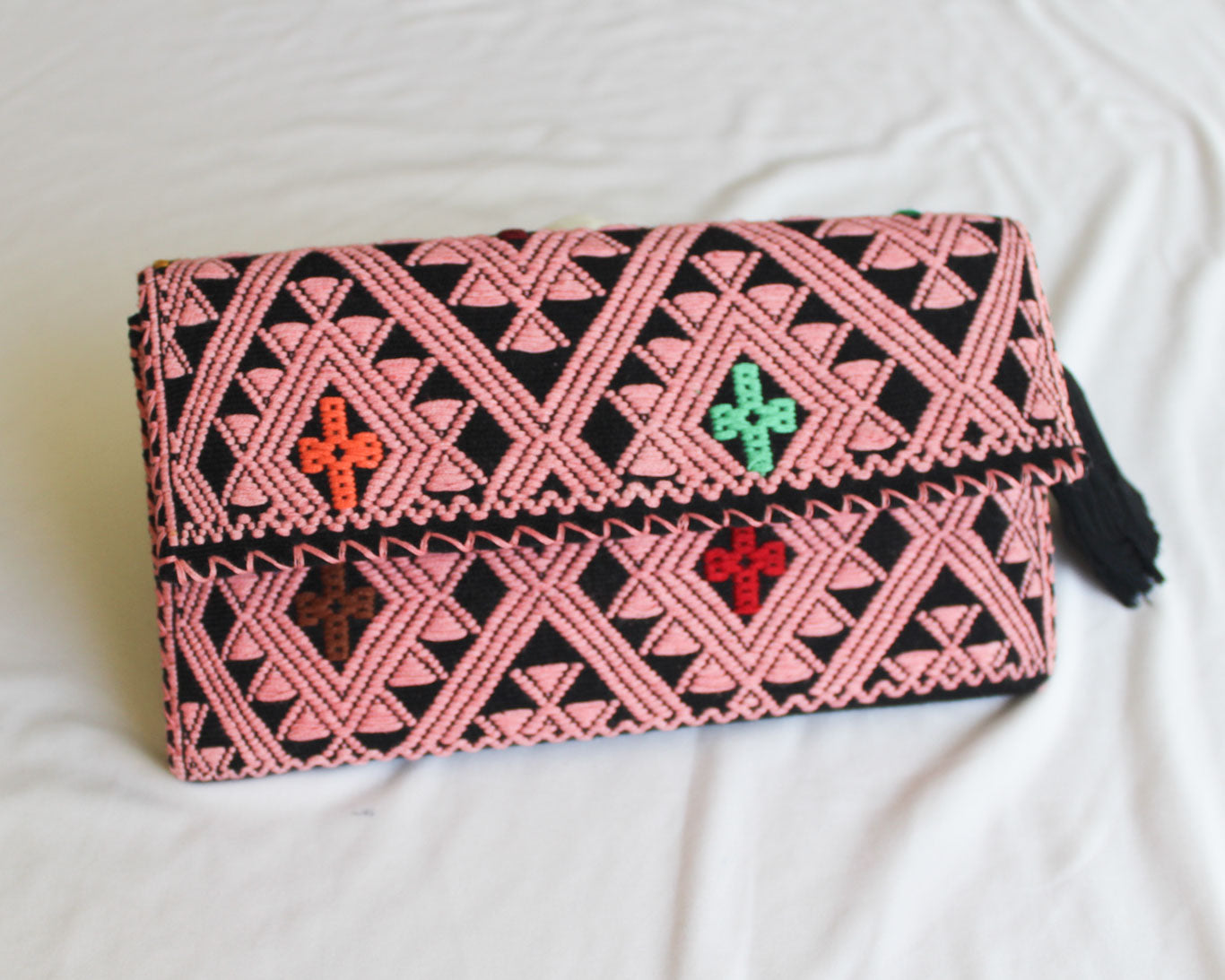 Cartera Grande Estrellas Diamante Rosa