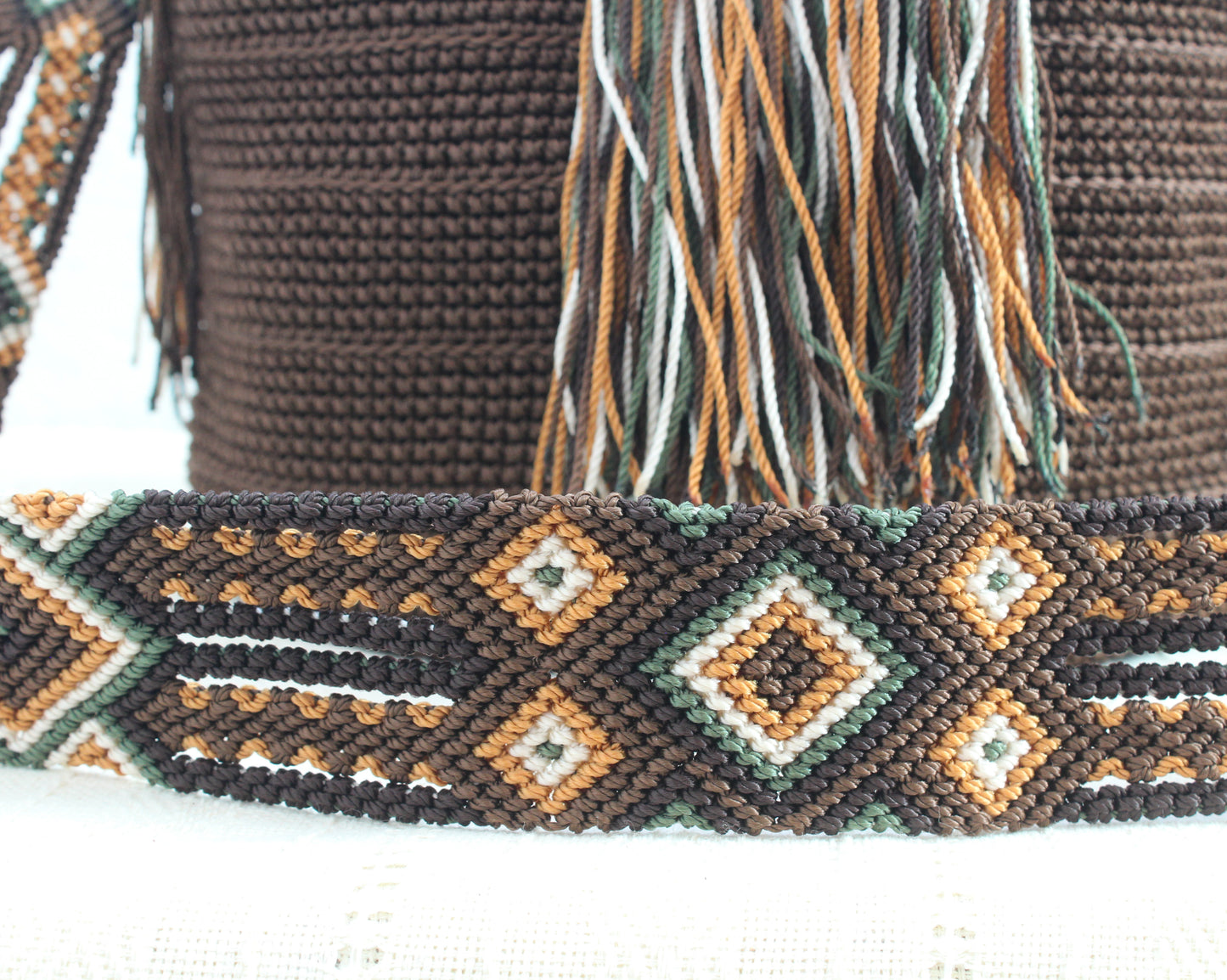 Bolso Morral Café Verde