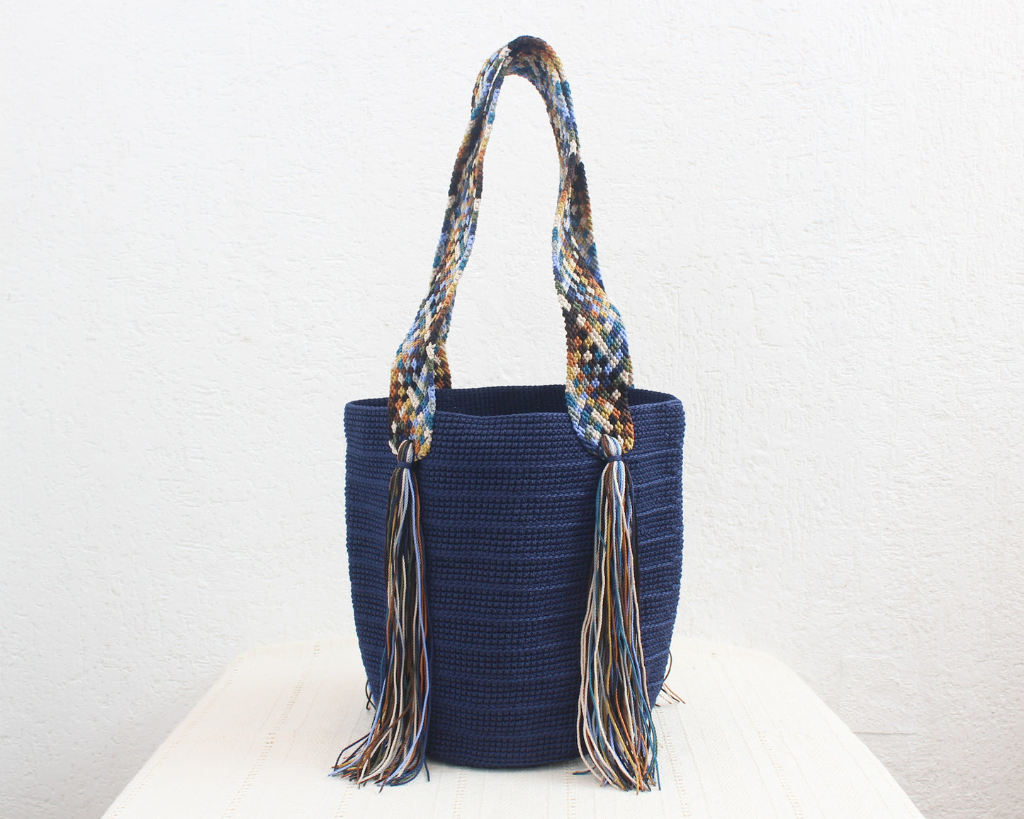 Bolso de mano Azul Marino Colores Puntitos