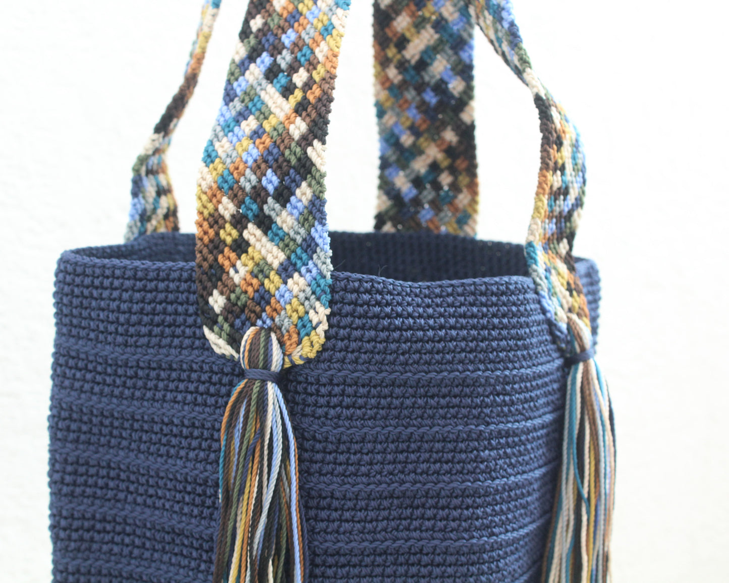 Bolso de mano Azul Marino Colores Puntitos