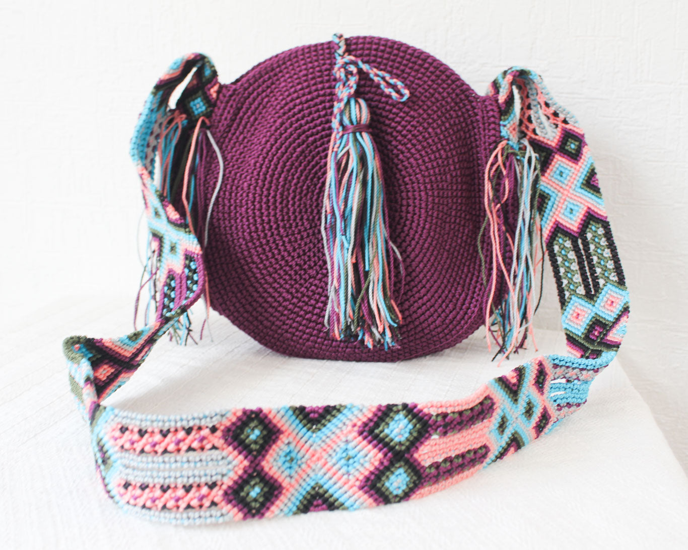 Bolso Redondo Uva Rosa
