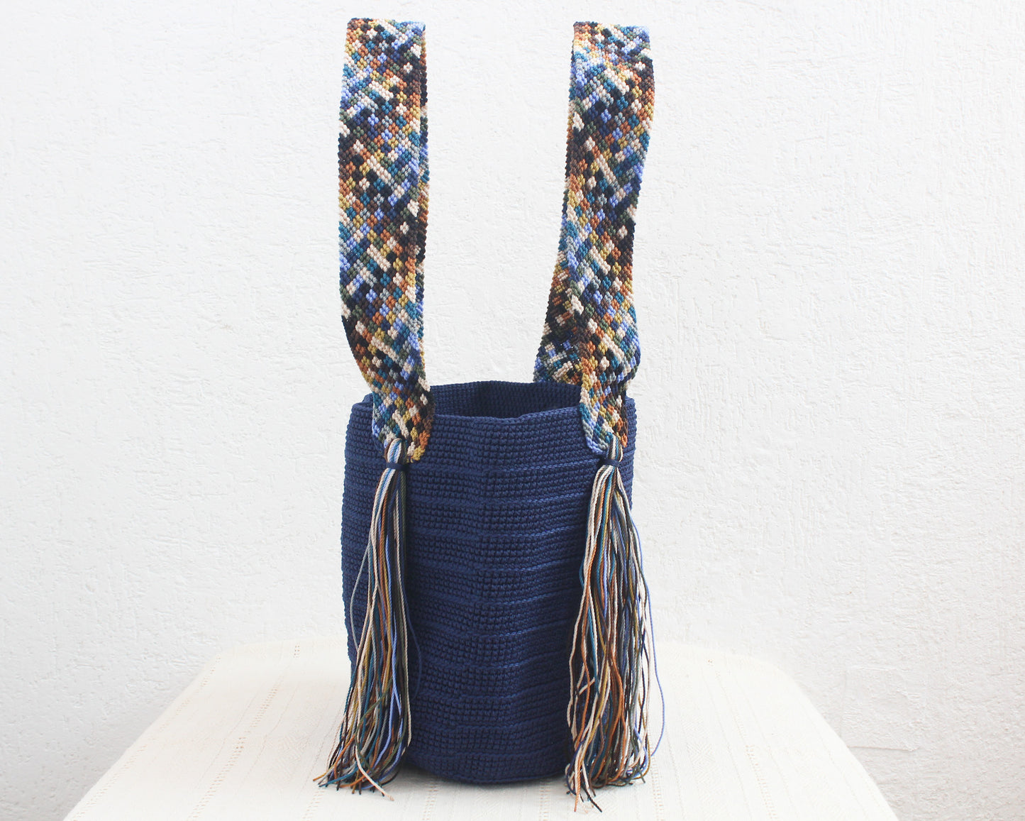 Bolso de mano Azul Marino Colores Puntitos