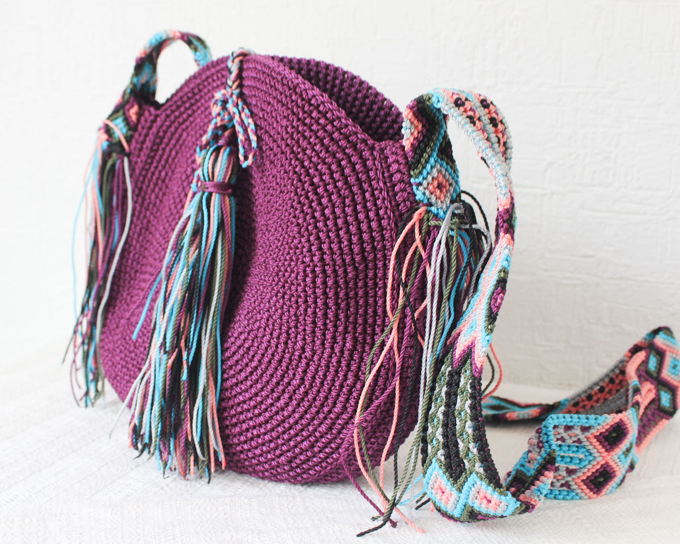 Bolso Redondo Uva Rosa