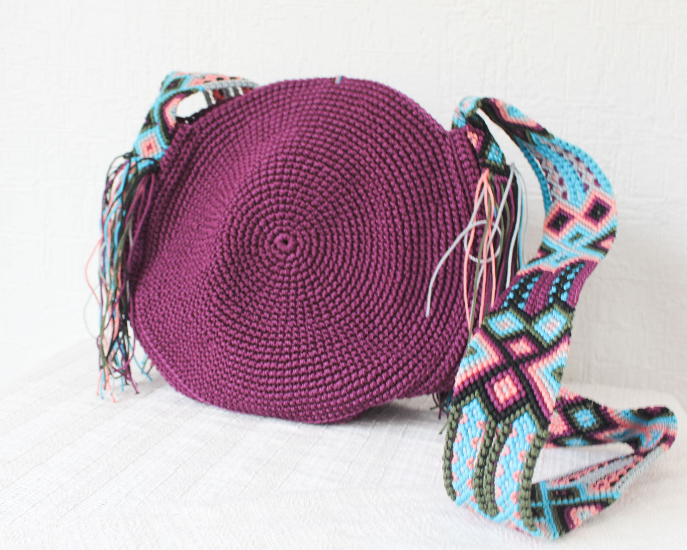 Bolso Redondo Uva Rosa