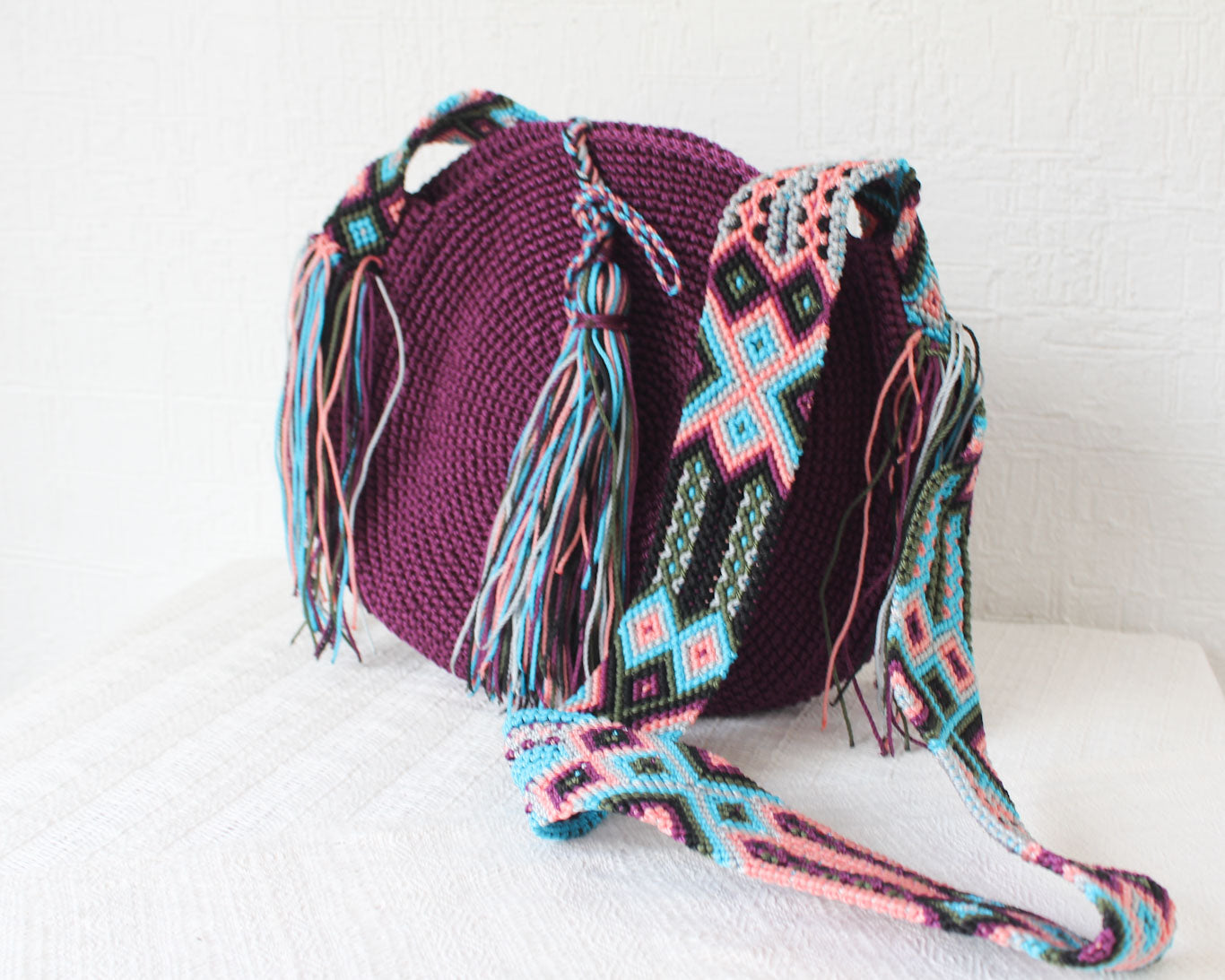 Bolso Redondo Uva Rosa