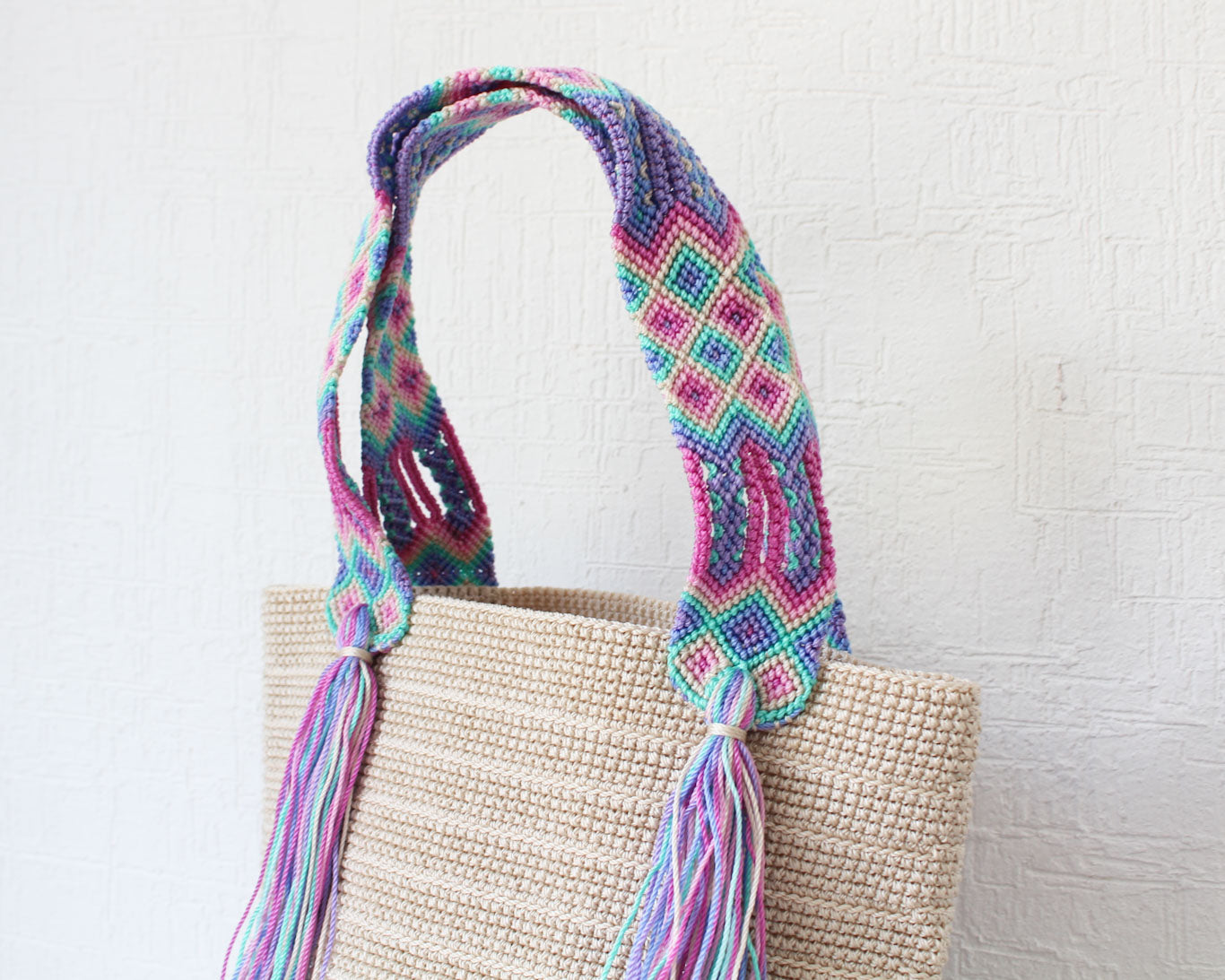 Bolso de mano Marfil Lila