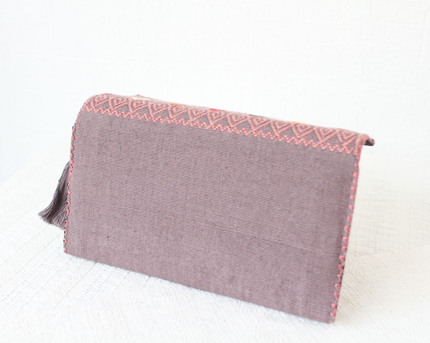 Cartera Grande Rizado Café Colores