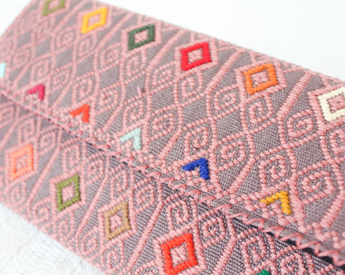 Cartera Grande Rizado Café Colores