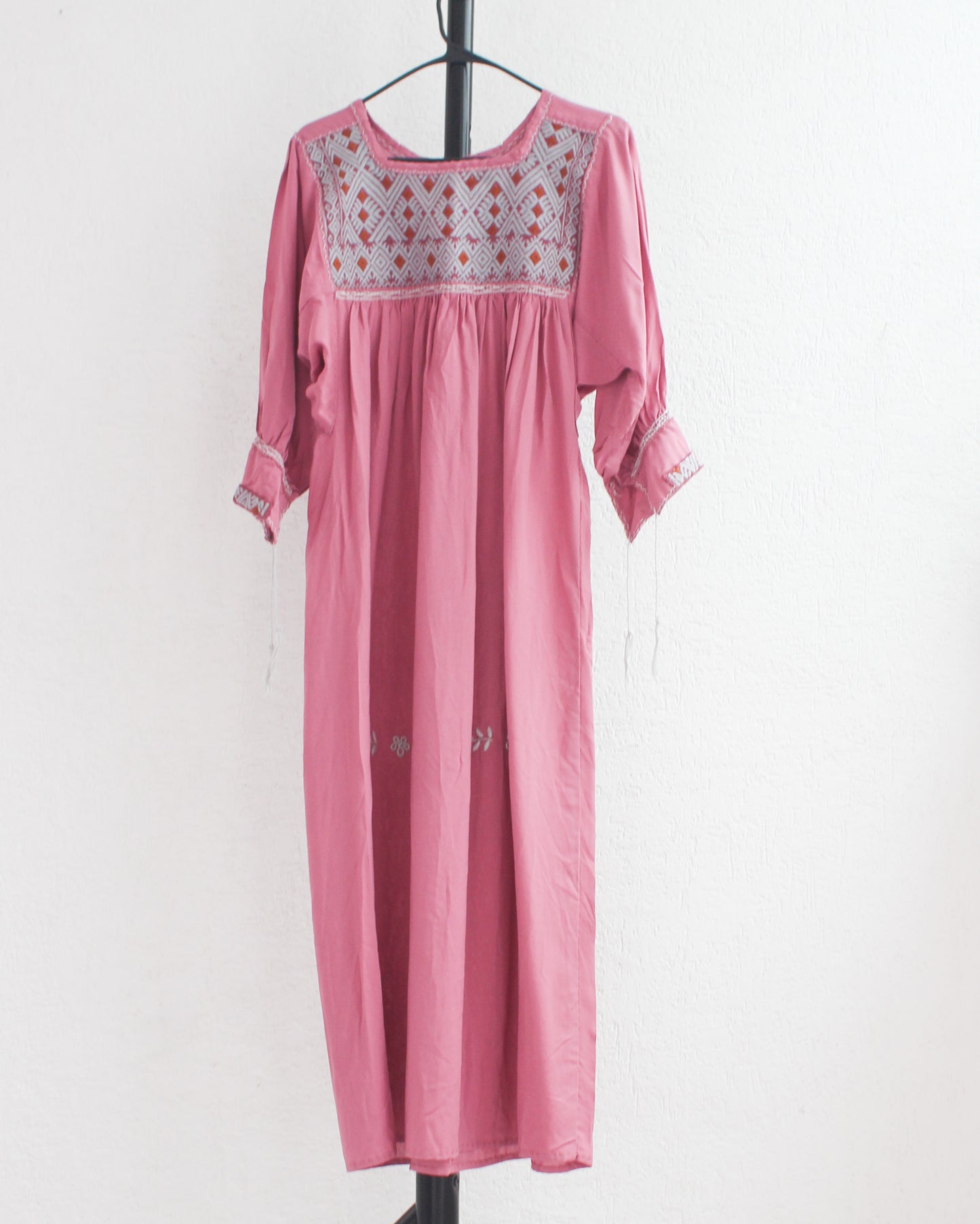Vestido Elena Palo de Rosa Manga 3/4 CH - M -L