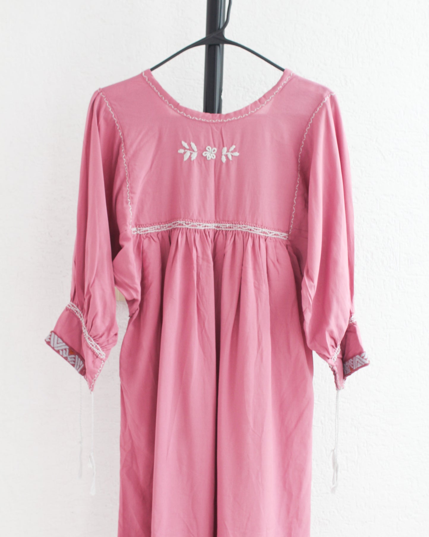 Vestido Elena Palo de Rosa Manga 3/4 CH - M -L