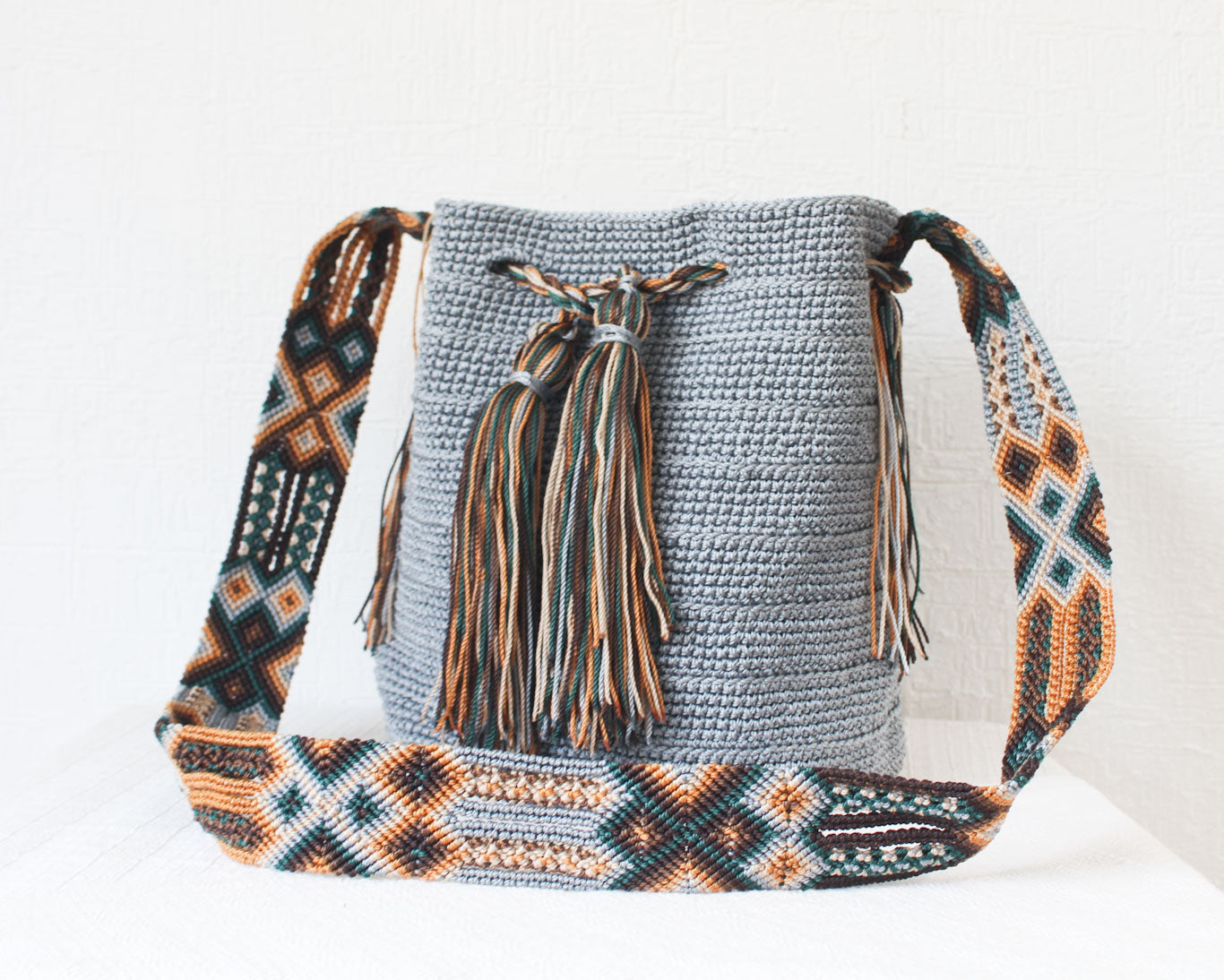 Bolso Morral Gris Verde