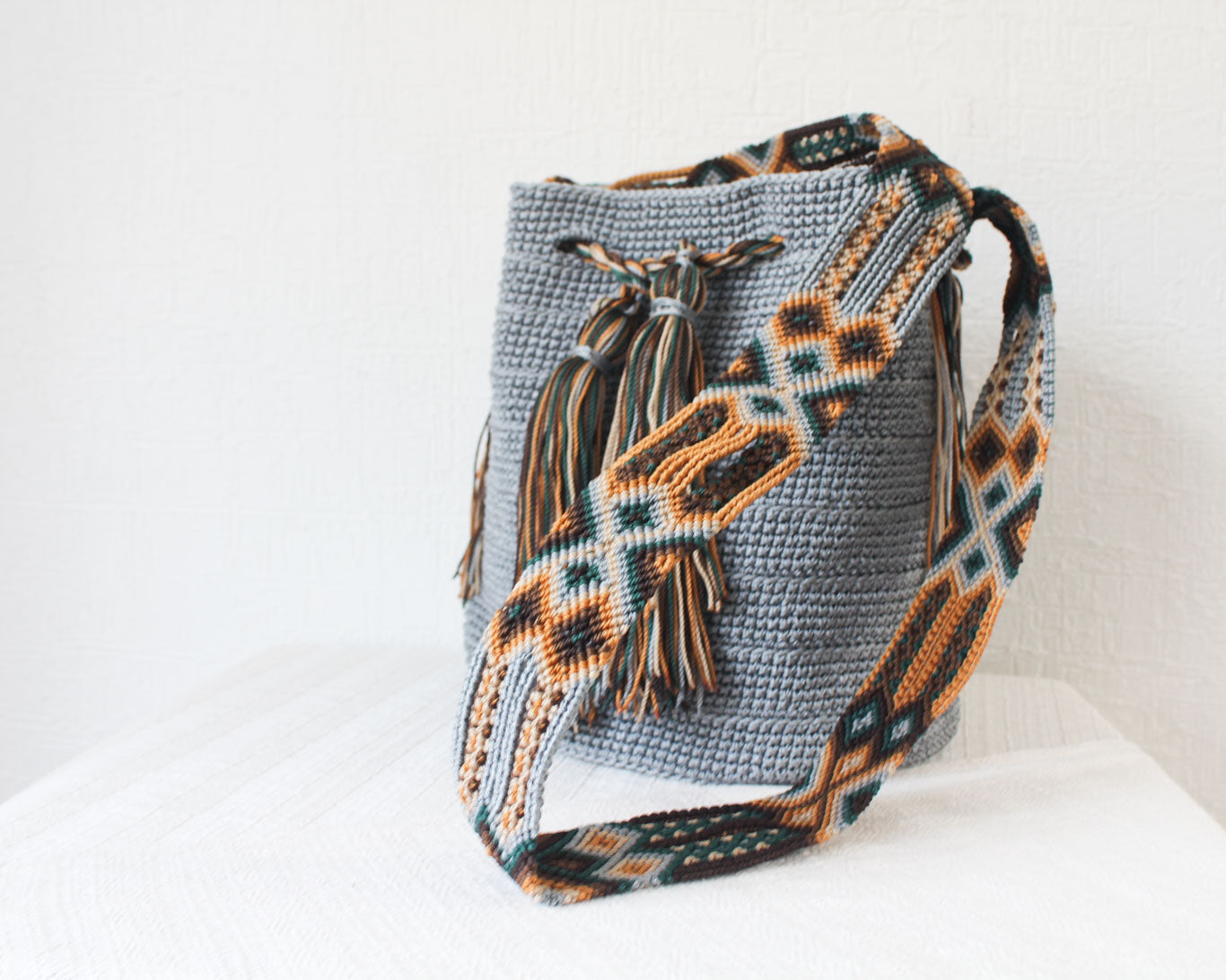 Bolso Morral Gris Verde