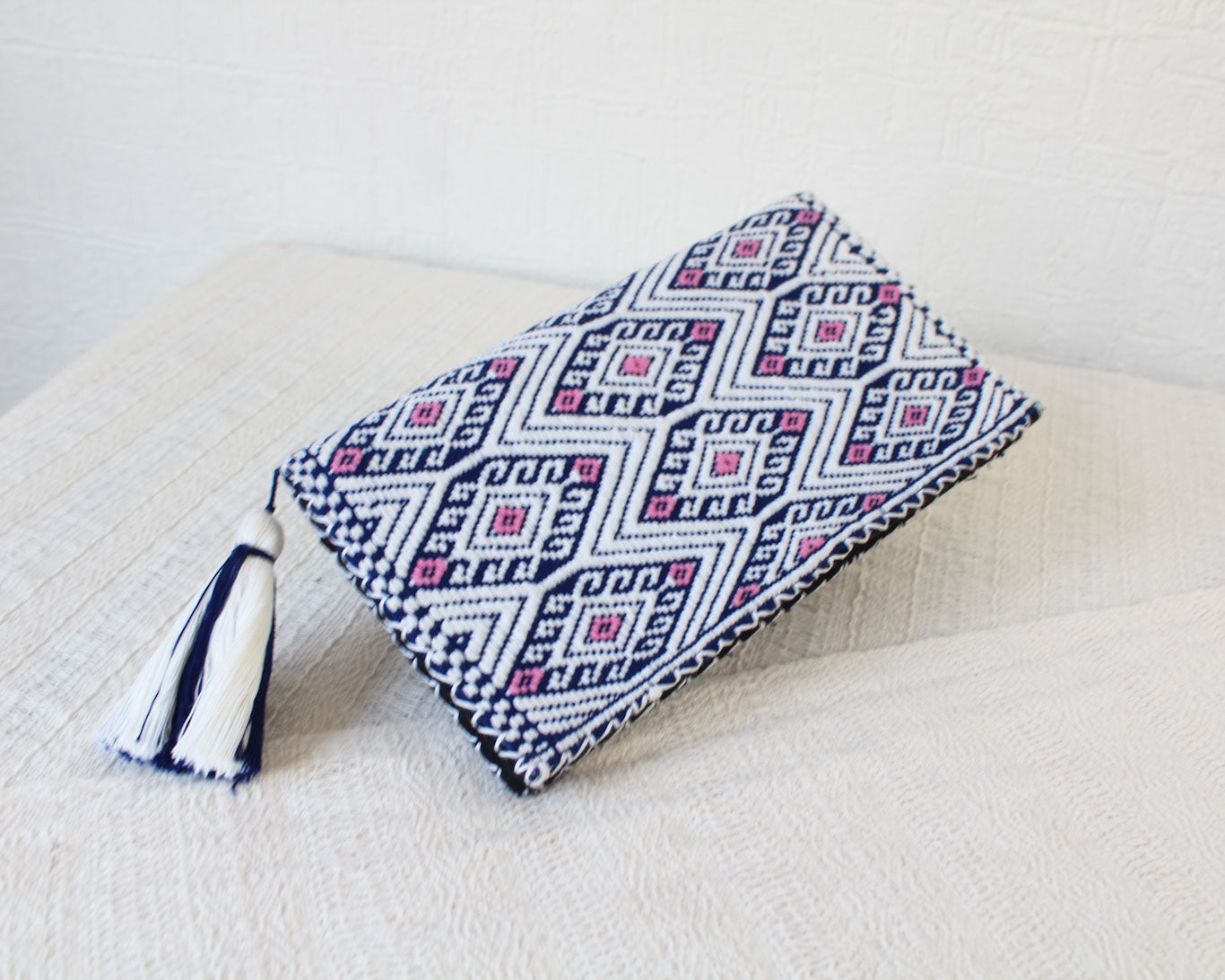 Billetera Pejel Blanco Azul