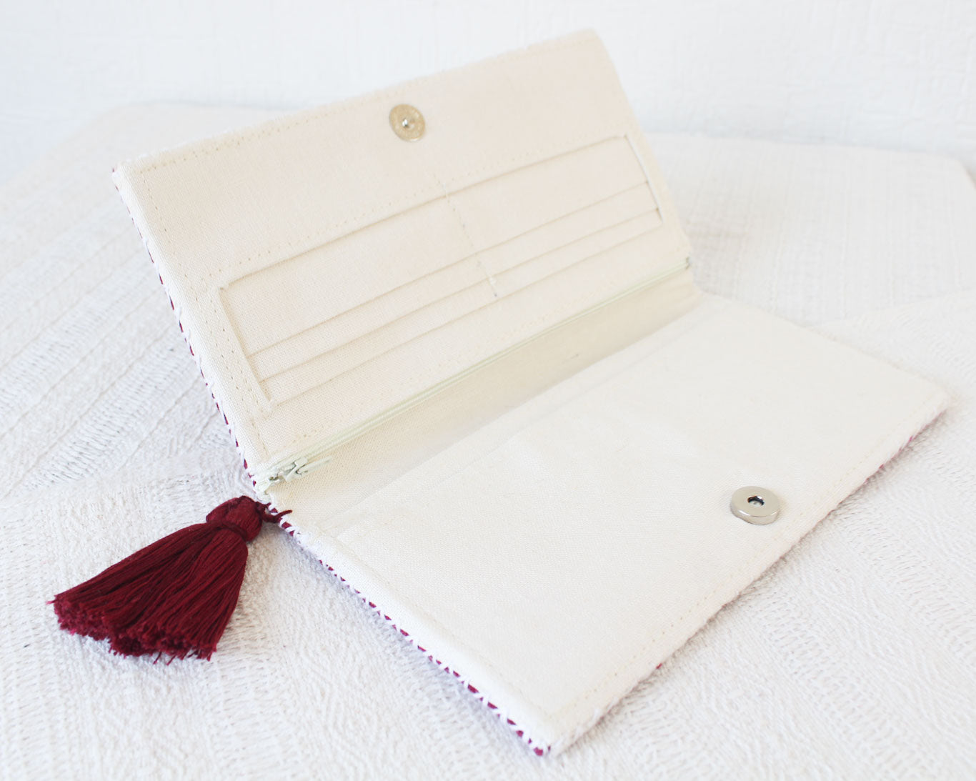 Billetera Quetzalcóatl Rosa Blanco Vino